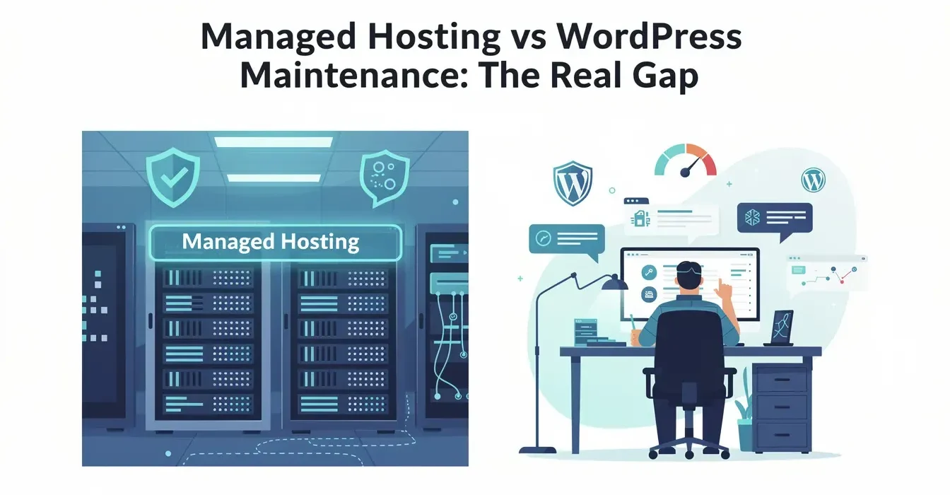 Managed Hosting vs WordPress Maintenance: The Real Gap